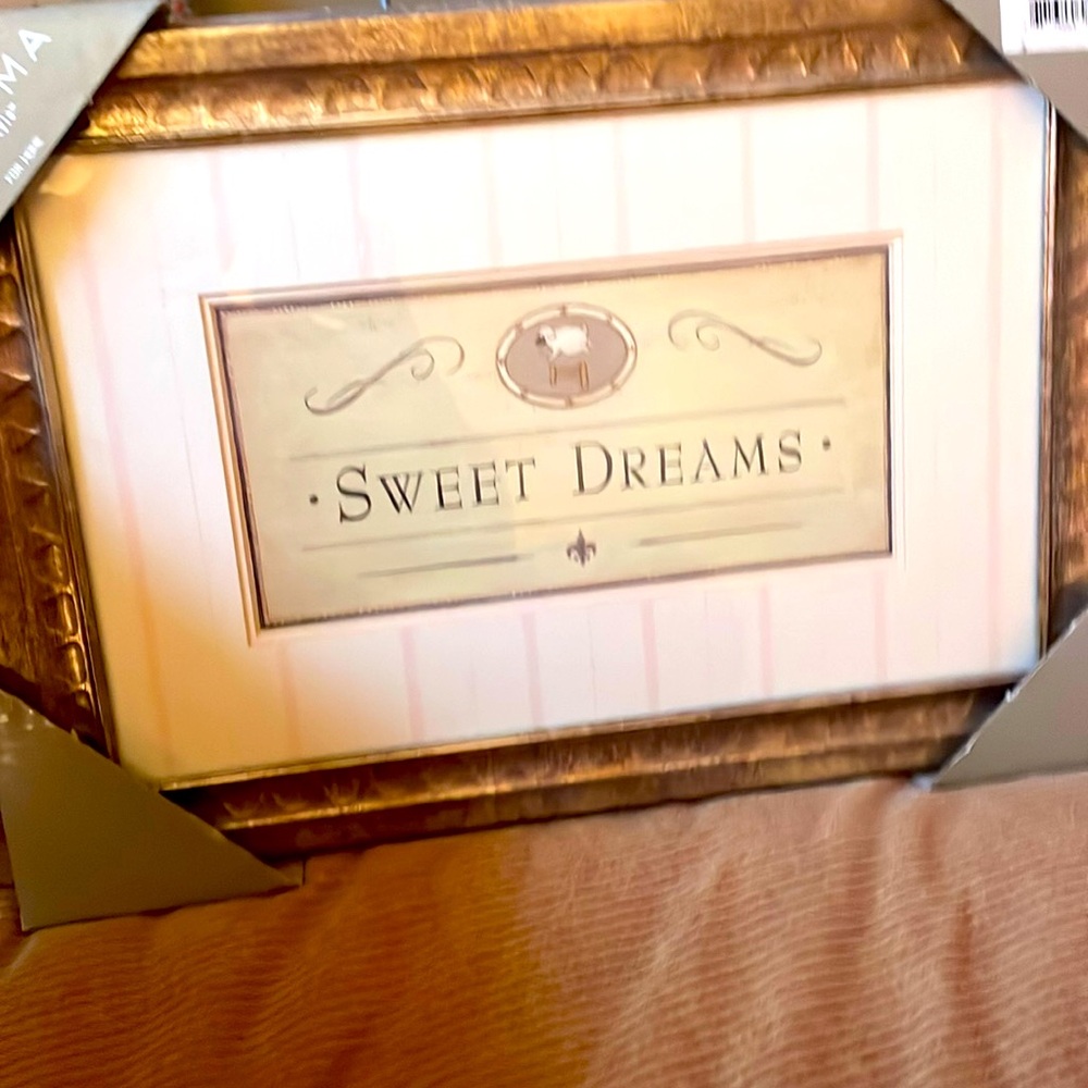 Picture in frame. sweet dreams. New